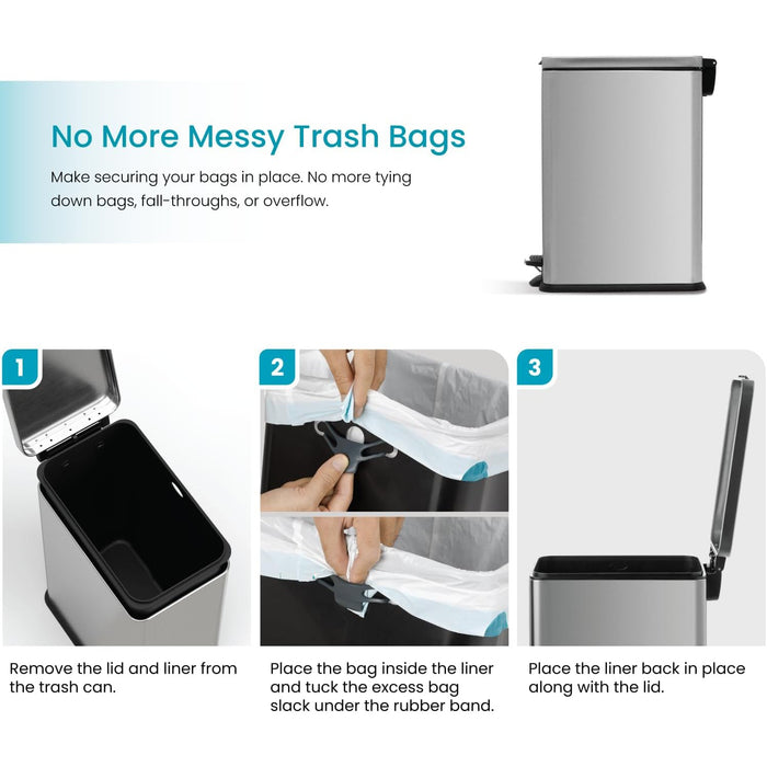2.6 Gallon Slim Trash Can