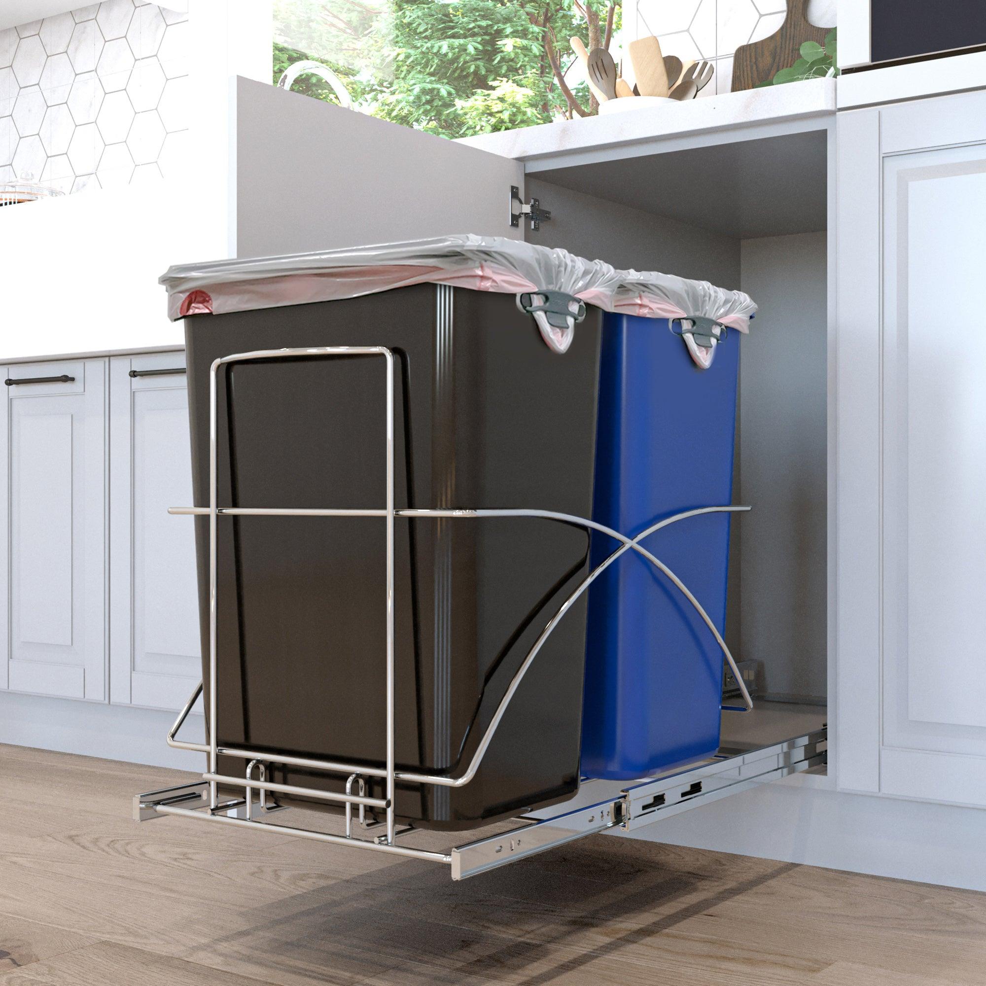 Pull-Out Kitchen Trash Can - Home Zone Living