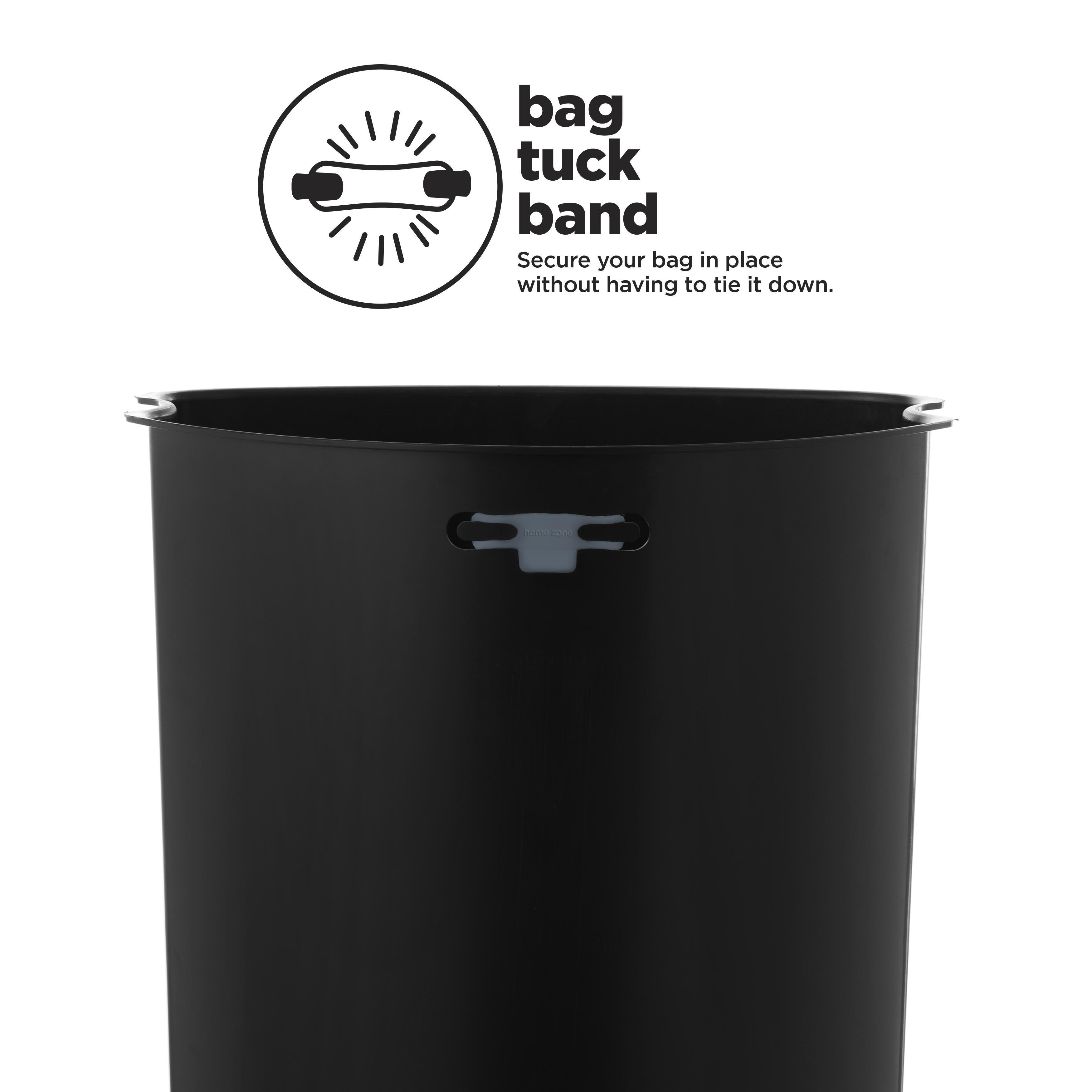 12 Gallon Semi-Round Kitchen Trash Can - Home Zone Living