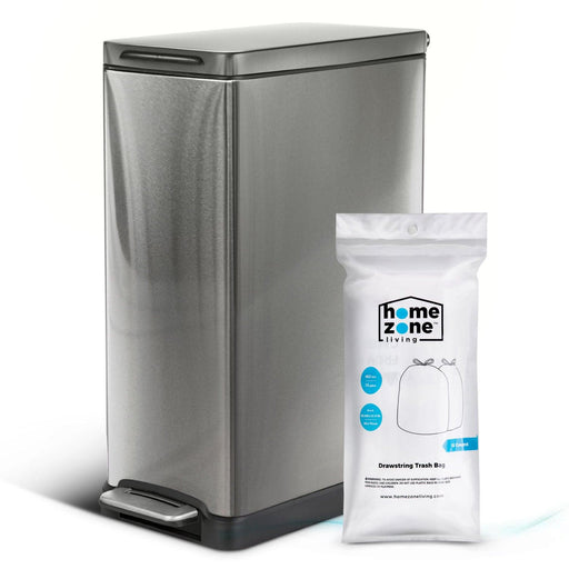 12 Gallon Slim Kitchen Trash Can - Home Zone Living
