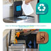 16 Gallon Dual Compartment Trash Can with CleanAura, 60 Liter Total Capacity - Home Zone Living