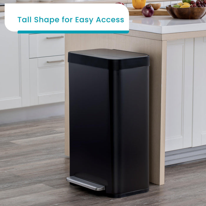 Virtuoso Collection - 18.5 Gallon Liner-Free Step Pedal Kitchen Trash Can - Home Zone Living