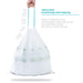 8 Gallon Kitchen Trash Bags with Drawstring Handles, Heavy Duty Custom Fit Design for 30 Liter Dual Recycling Liners, Code 30R, 60 Count - Home Zone Living