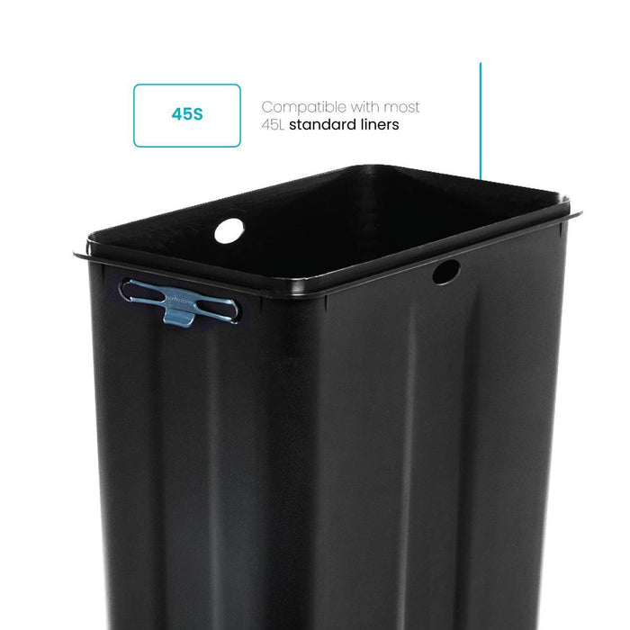 12 Gallon Kitchen Trash Bags with Drawstring Handles, Heavy Duty Custom Fit Design for Standard 45 to 50 Liter Kitchen Trash Cans, Code 45S, 60 Count - Home Zone Living