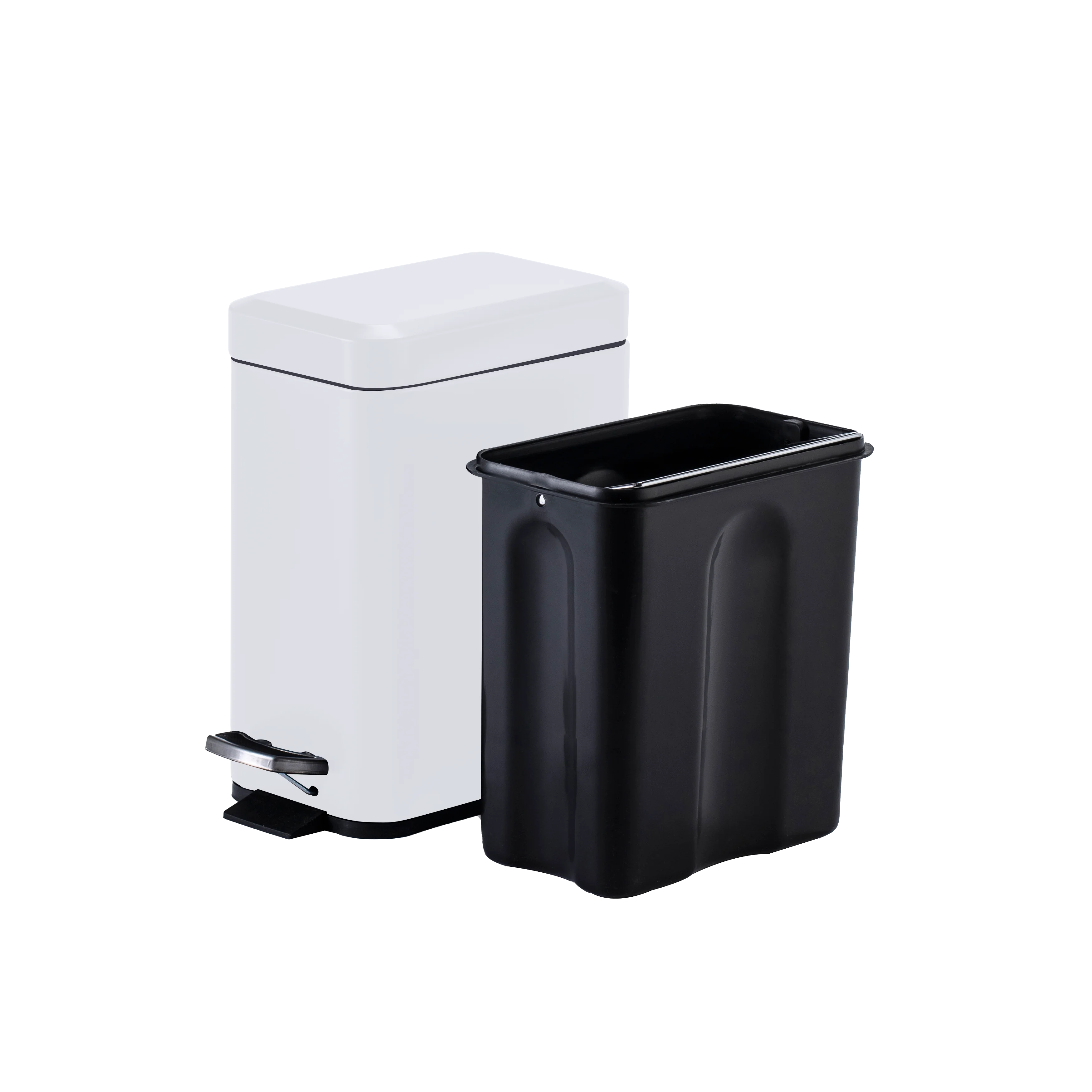 1.3 Gallon Slim Bathroom Trash Can - 5 Liter
