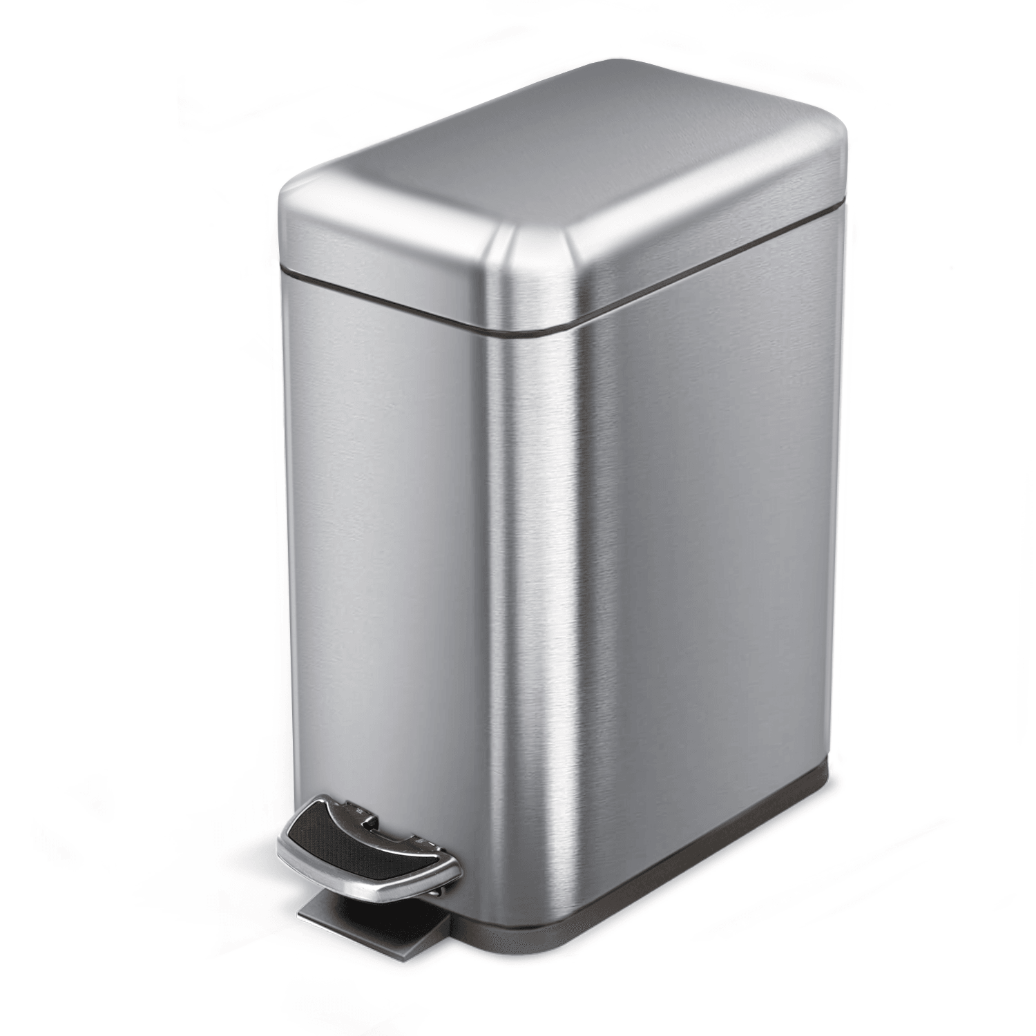 1.3 Gallon Slim Bathroom Trash Can - 5 Liter